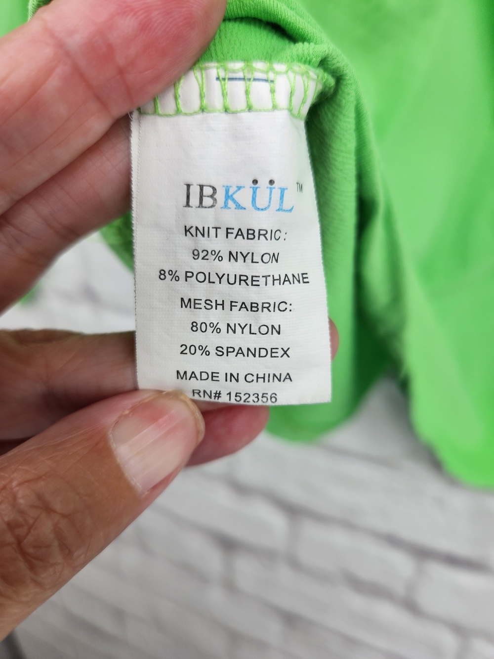 IBKÜL Women's Long Sleeve Performance Cooling Top Size Large Lime Green Athletic - Picture 6 of 14